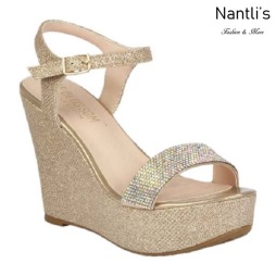 BL-Christy-51 Champagne Zapatos de Mujer Mayoreo Wholesale Women Wedges Shoes Nantlis