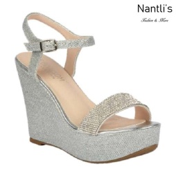 BL-Christy-51 Silver Zapatos de Mujer Mayoreo Wholesale Women Wedges Shoes Nantlis