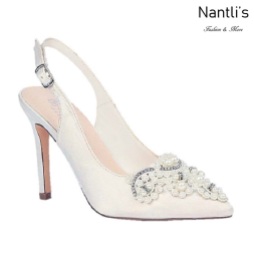 BL-Vinci-1B Ivory Satin Zapatos de novia Mayoreo Wholesale Women Heels Shoes Nantlis Bridal shoes