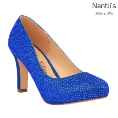 BL-Jonny-10 Royal Blue Zapatos de Mujer elegantes Tacon medio Mayoreo Wholesale Womens Mid-Heels Fancy Shoes Nantlis