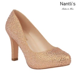 BL-Jonny-17 Rose Gold Zapatos de Mujer elegantes Tacon medio Mayoreo Wholesale Womens Mid-Heels Fancy Shoes Nantlis