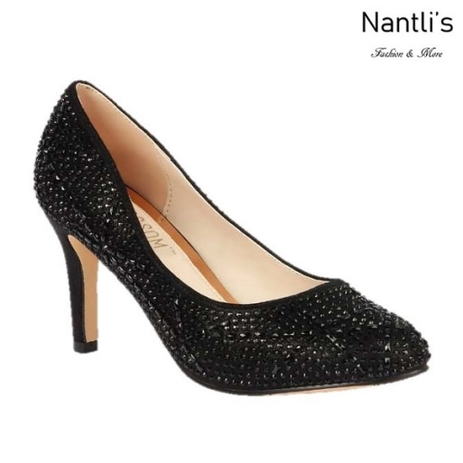 BL-Lucy-14 Black Zapatos de Mujer elegantes Tacon medio Mayoreo Wholesale Womens Mid-Heels Fancy Shoes Nantlis