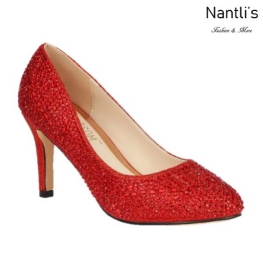 BL-Lucy-14 Red Zapatos de Mujer elegantes Tacon medio Mayoreo Wholesale Womens Mid-Heels Fancy Shoes Nantlis