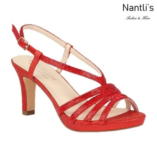 BL-Nicole-16 Red Zapatos de Mujer elegantes Tacon medio Mayoreo Wholesale Womens Mid-Heels Fancy Shoes Nantlis