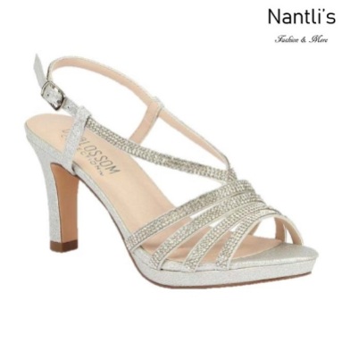 BL-Nicole-16 Silver Zapatos de Mujer elegantes Tacon medio Mayoreo Wholesale Womens Mid-Heels Fancy Shoes Nantlis