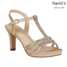 BL-Nicole-20 Gold Zapatos de Mujer elegantes Tacon medio Mayoreo Wholesale Womens Mid-Heels Fancy Shoes Nantlis