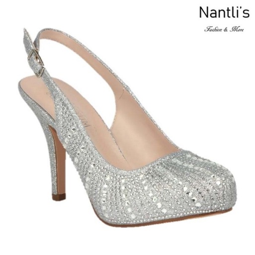 BL-Robin-260 Silver Zapatos de Mujer elegantes Tacon medio Mayoreo Wholesale Womens Mid-Heels Fancy Shoes Nantlis