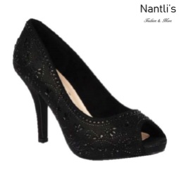 BL-Robin-263 Black Zapatos de Mujer elegantes Tacon medio Mayoreo Wholesale Womens Mid-Heels Fancy Shoes Nantlis