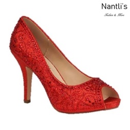 BL-Robin-263 Red Zapatos de Mujer elegantes Tacon medio Mayoreo Wholesale Womens Mid-Heels Fancy Shoes Nantlis
