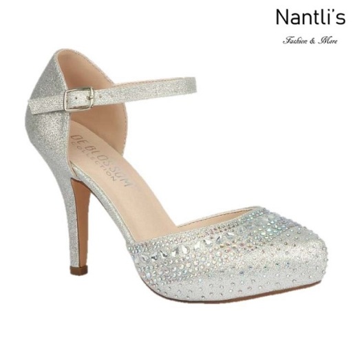BL-Robin-266 Silver Zapatos de Mujer elegantes Tacon medio Mayoreo Wholesale Womens Mid-Heels Fancy Shoes Nantlis