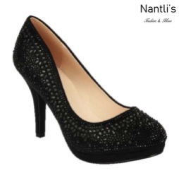 BL-Robin-267 Black Zapatos de Mujer elegantes Tacon medio Mayoreo Wholesale Womens Mid-Heels Fancy Shoes Nantlis