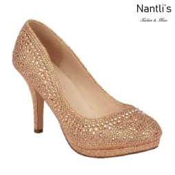 BL-Robin-267 Rose Gold Zapatos de Mujer elegantes Tacon medio Mayoreo Wholesale Womens Mid-Heels Fancy Shoes Nantlis