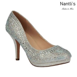 BL-Robin-267 Silver Zapatos de Mujer elegantes Tacon medio Mayoreo Wholesale Womens Mid-Heels Fancy Shoes Nantlis