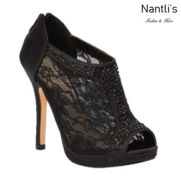 BL-Yael-9 Black Zapatos de Mujer elegantes Tacon medio Mayoreo Wholesale Womens Mid-Heels Fancy Shoes Nantlis