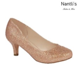 BL-Bertha-3 Rose Gold Zapatos de Mujer elegantes Tacon bajo Mayoreo Wholesale Womens Low-Heels Fancy Shoes Nantlis
