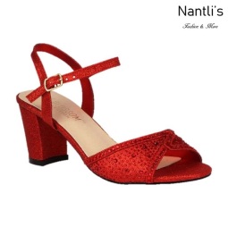 BL-Lennie-22 Red Zapatos de Mujer elegantes Tacon bajo Mayoreo Wholesale Womens Low-Heels Fancy Shoes Nantlis