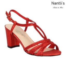 BL-Lennie-23 Red Zapatos de Mujer elegantes Tacon bajo Mayoreo Wholesale Womens Low-Heels Fancy Shoes Nantlis