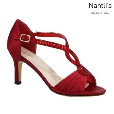 BL-Valerie-10 Red Zapatos de Mujer elegantes Tacon bajo Mayoreo Wholesale Womens Low-Heels Fancy Shoes Nantlis