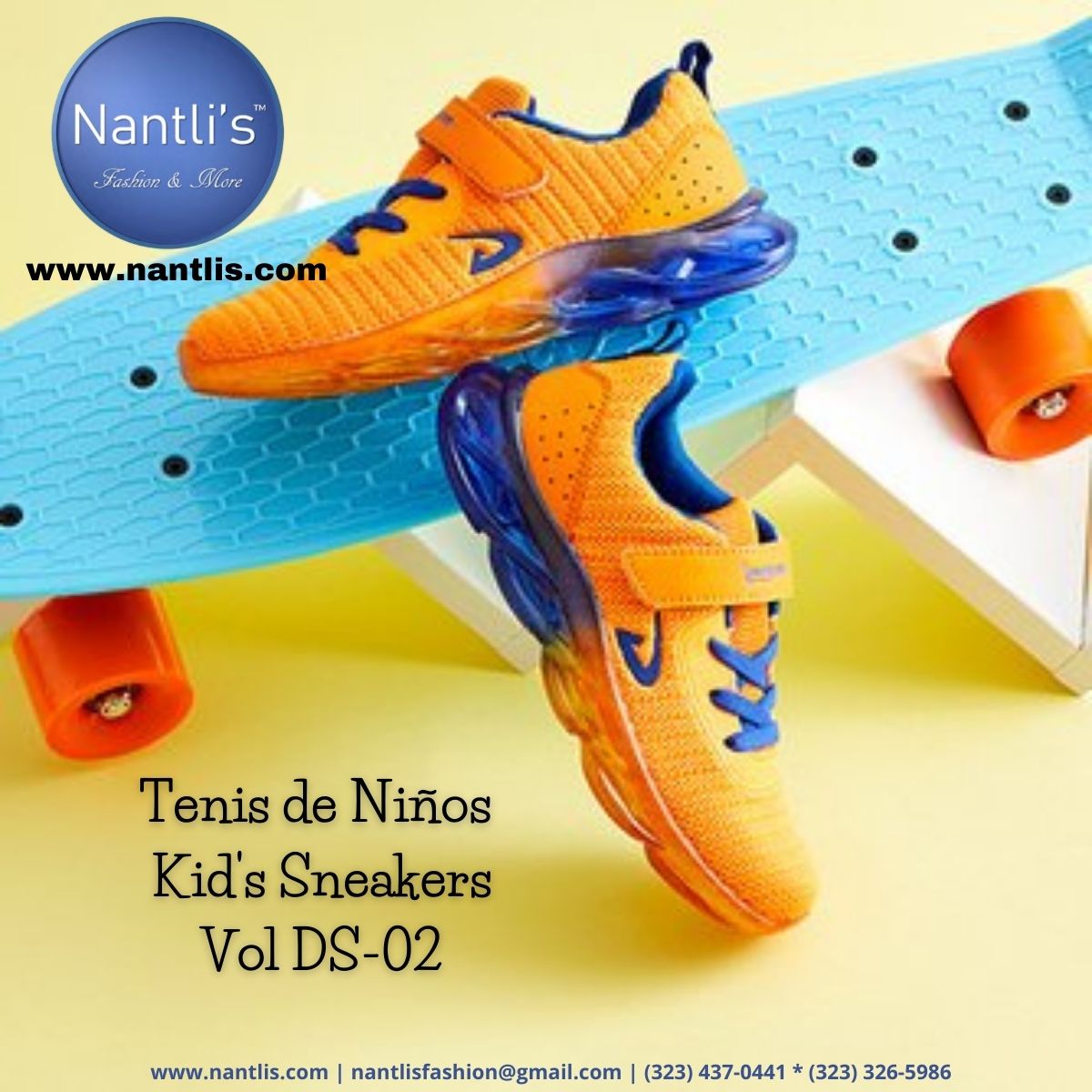 Nantlis Vol DS-02 Zapatos Tenis para Ninos Mayoreo Catalogo Wholesale Kids sneakers tennis shoes_Page_01